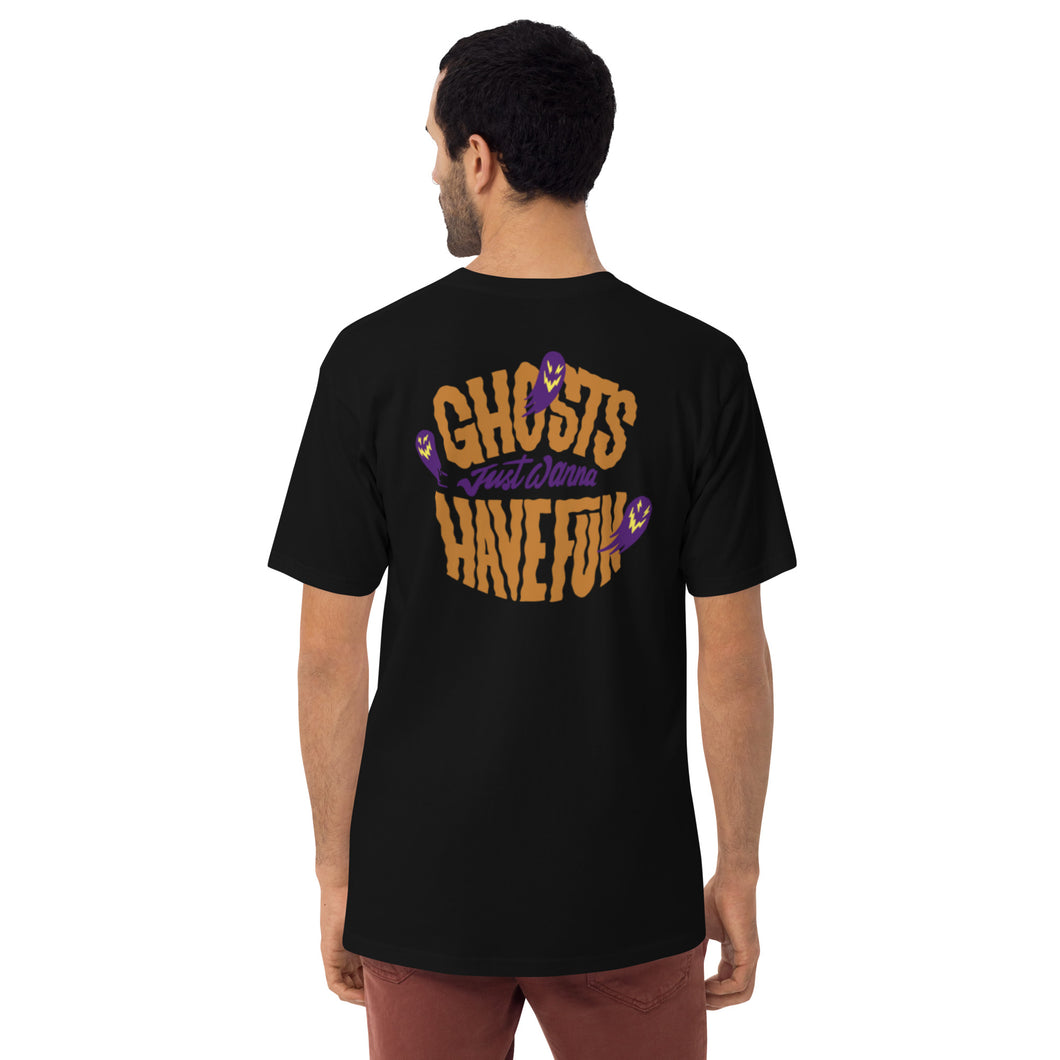 Team Blackout Ghosts Just Wanna Have Fun Halloween Graphic Tee