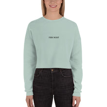 Load image into Gallery viewer, Team Blackout FKN Mint Crop Sweatshirt