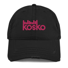 Load image into Gallery viewer, Team Blackout x Kosko Limited Edition Pink Drip Distressed Dad Hat