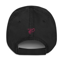 Load image into Gallery viewer, Team Blackout Neon Dreams Pink Distressed Dad Hat