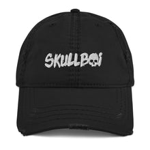 Load image into Gallery viewer, Team Blackout x SKULLBOi Limited Edition Backstage Distressed Dad Hat