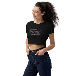 TBO Baddest Witch On The Block Halloween Crop Top
